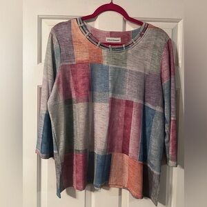 Colorful Round neck top